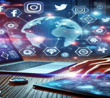 صورة تدل على ادارة مواقع التواصل الاجتماعي